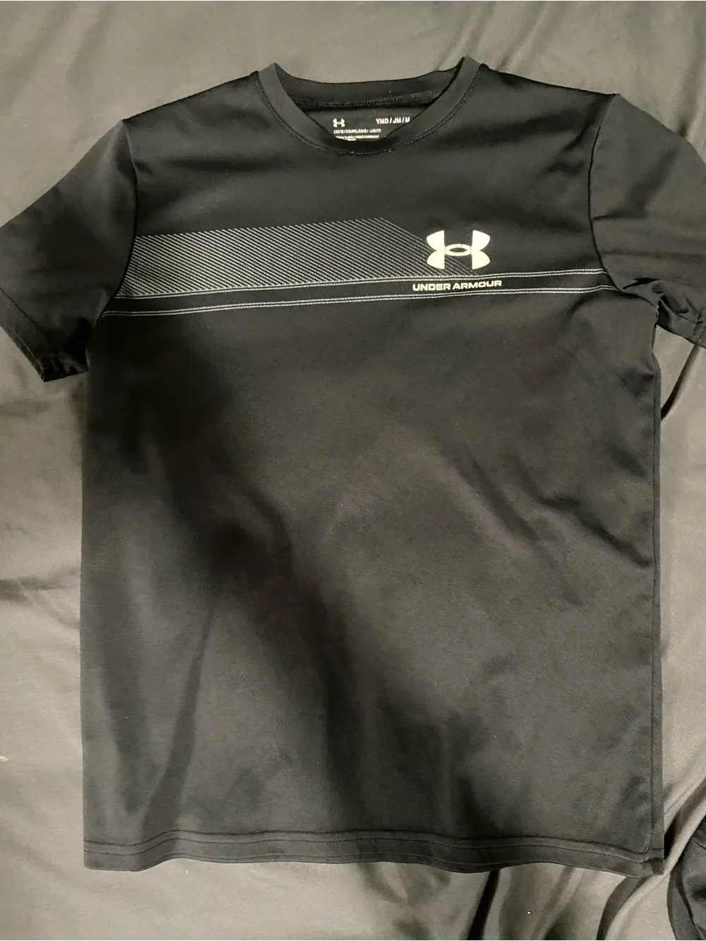 Under Armour Boys' Short Sleeve Graphic Tees - Gray, Black, Blue & Red Logos